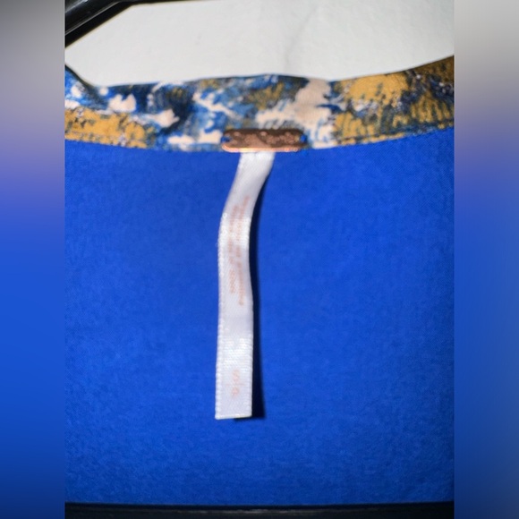 Free People Say You Love Me Blue Multi Mini Dress Sz Small NEW - Picture 4 of 7